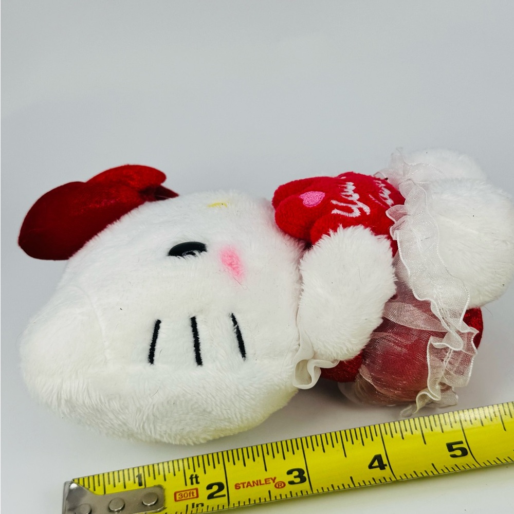 Sanrio Hello Kitty Plush W/You Are Loved Heart Stuffed Animal 5” NO TAG - Picture 7 of 7